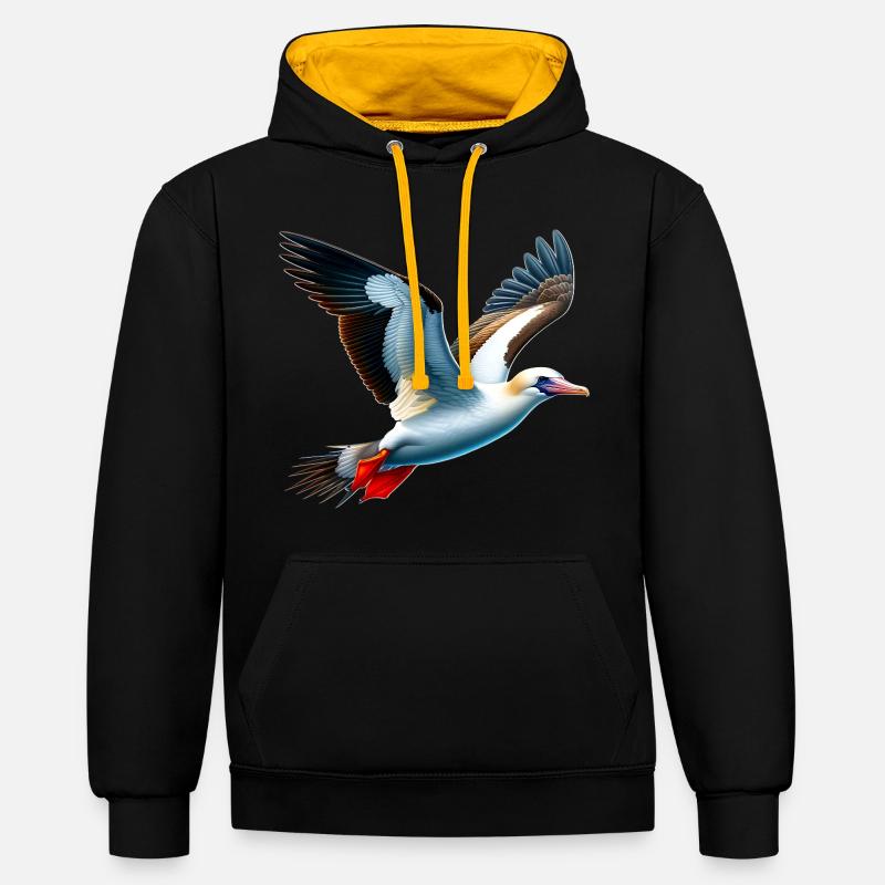 Cadeau des Nazca - Sweat à capuche contrasté - noir/or