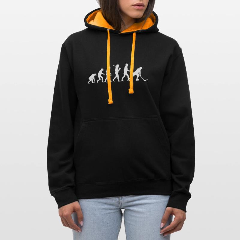 Evolution Eishockey Kontrast-Hoodie