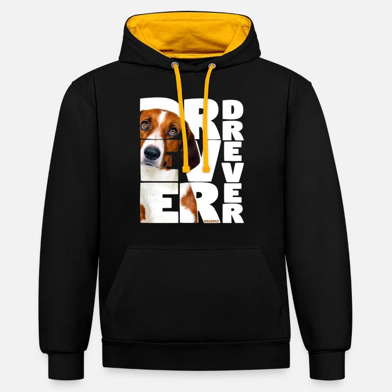 NASSU Drever 03 - Sweat à capuche contrasté - noir/or