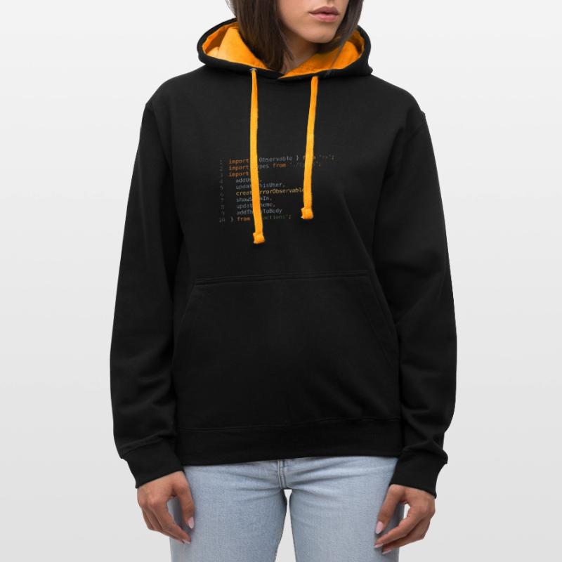 Coding Contrast hoodie