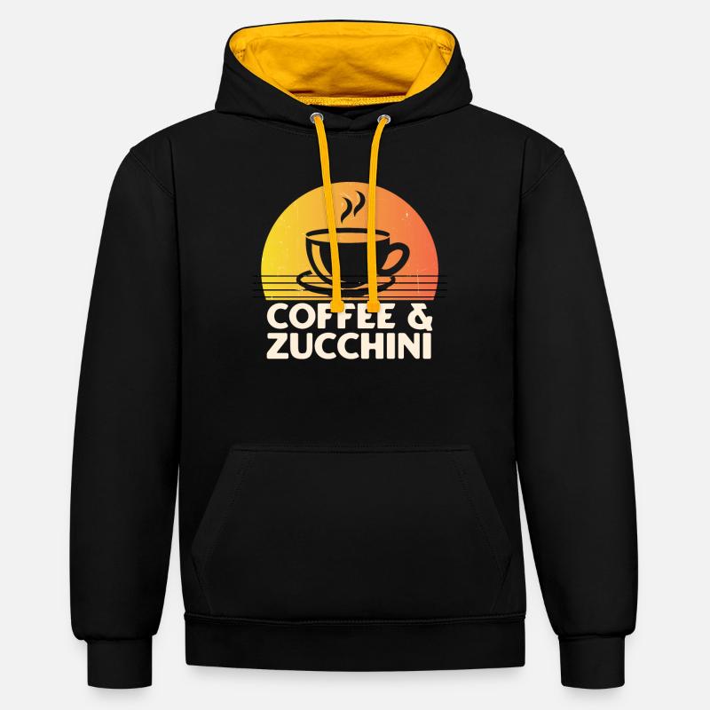Virtual Reality VR Gift - Contrast hoodie - black/gold