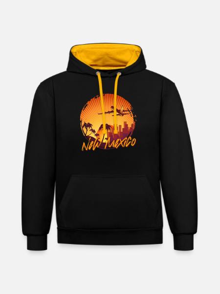 New Mexico - Contrast hoodie - black/gold
