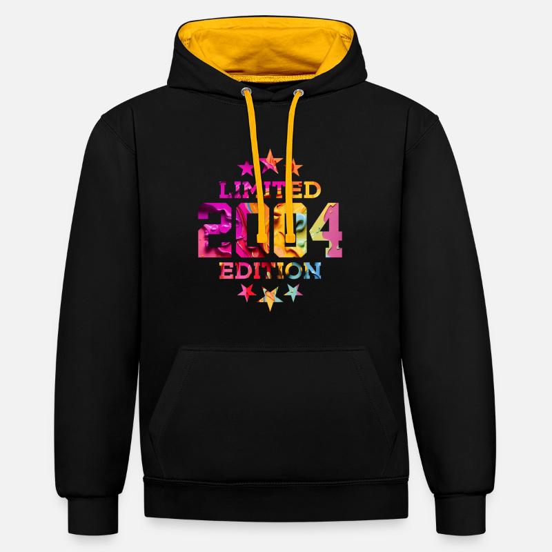 ÉDITION LIMITÉE 2004 22E ANNIVERSAIRE - Sweat à capuche contrasté - noir/or