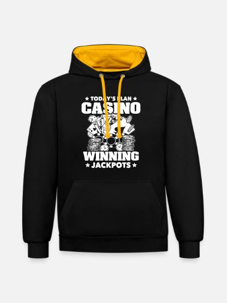 Casino Casino Game - Contrast hoodie - black/gold