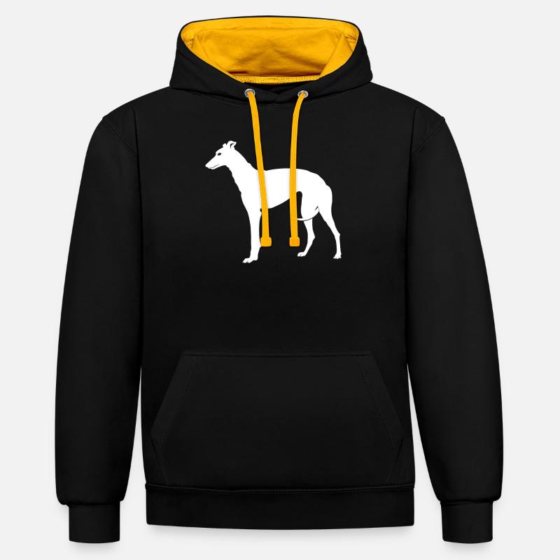 Greyhound Greyhound - Sweat à capuche contrasté - noir/or