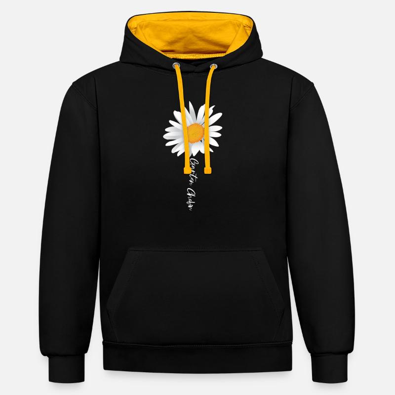 Responsable de jardin Gärtner - Sweat à capuche contrasté - noir/or