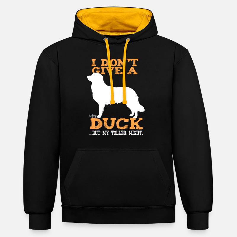 tollerduck4 - Sweat à capuche contrasté - noir/or
