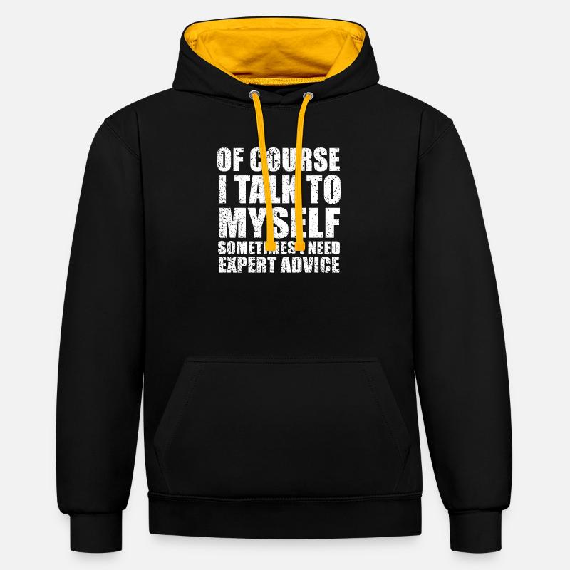 Coolt citat - Kontrastluvtröja - svart/guld