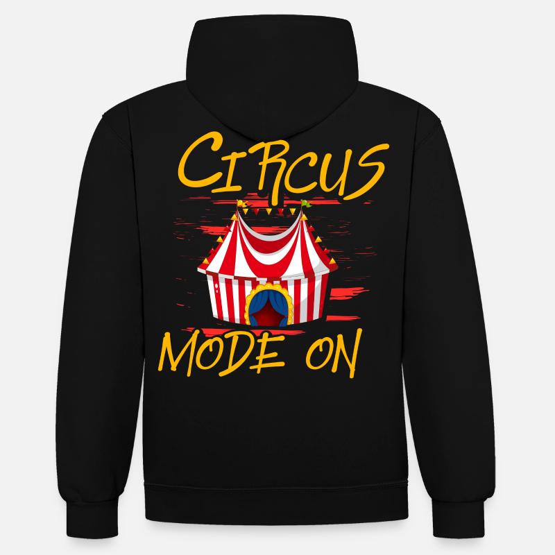 Mode cirque activé - Sweat à capuche contrasté - noir/or