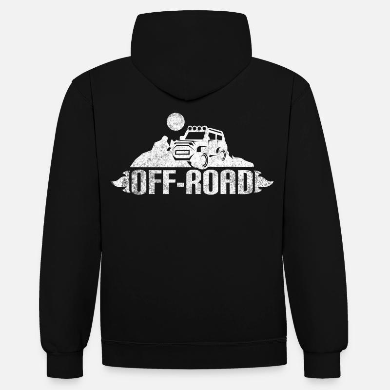 Offroad en look usé - Sweat à capuche contrasté - undefined