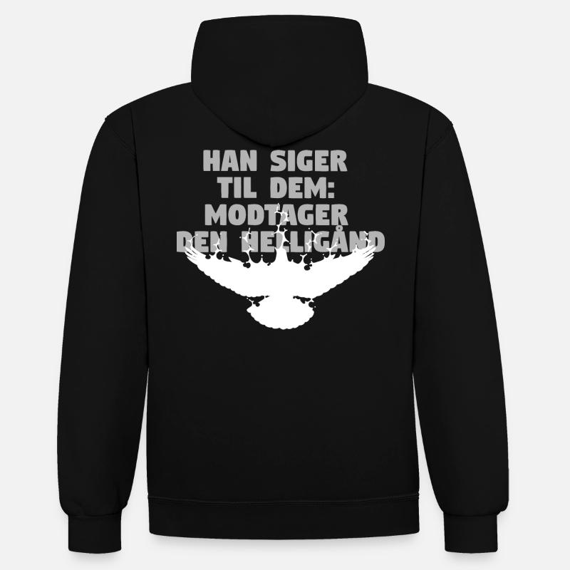 Receive Comforter - Dänisch - Kontrast-Hoodie - Schwarz/Gold