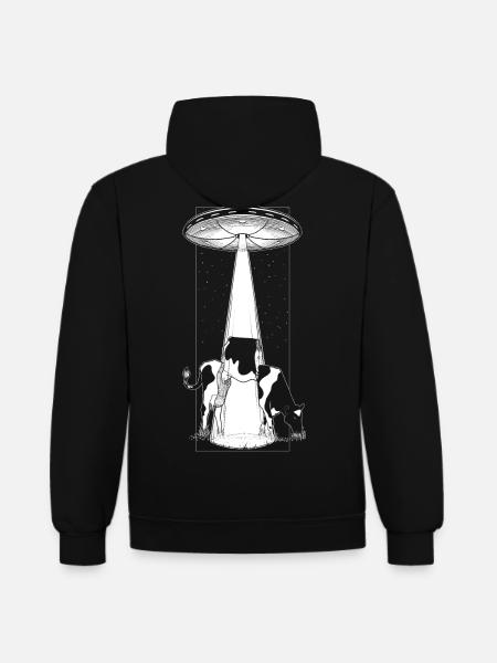 Abduction - Black version - Contrast hoodie - black/gold