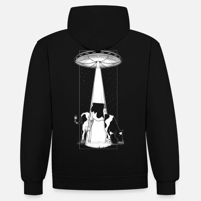 Enlèvement - Version noire - Sweat à capuche contrasté - noir/or
