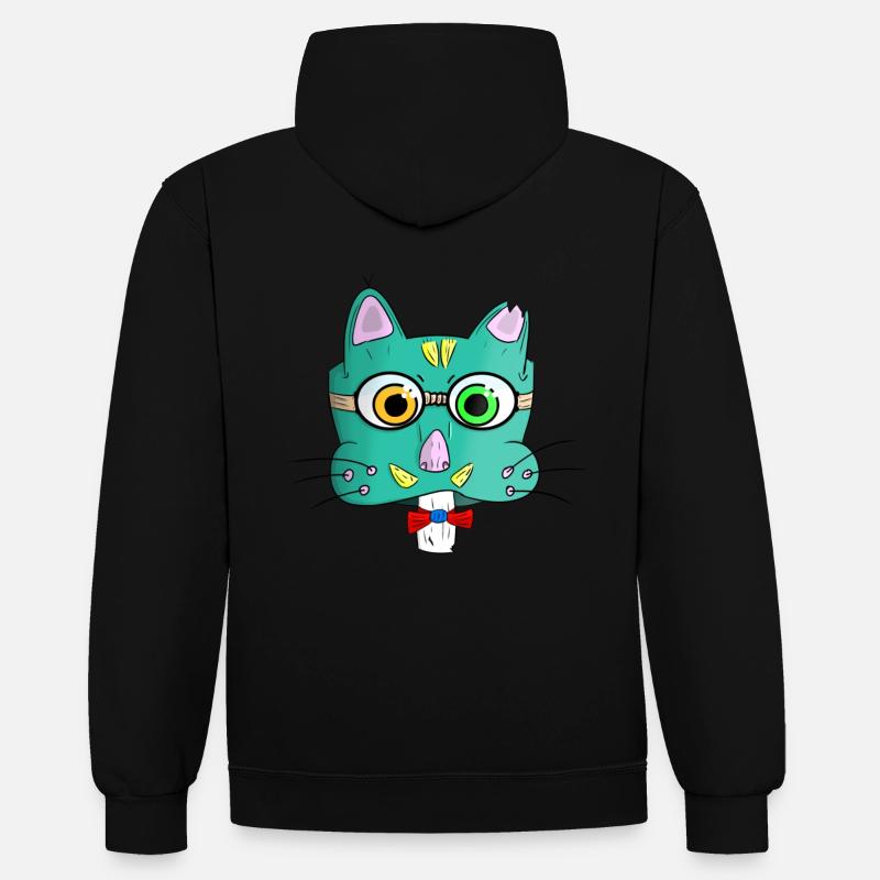 M. Doc - Sweat à capuche contrasté - noir/or