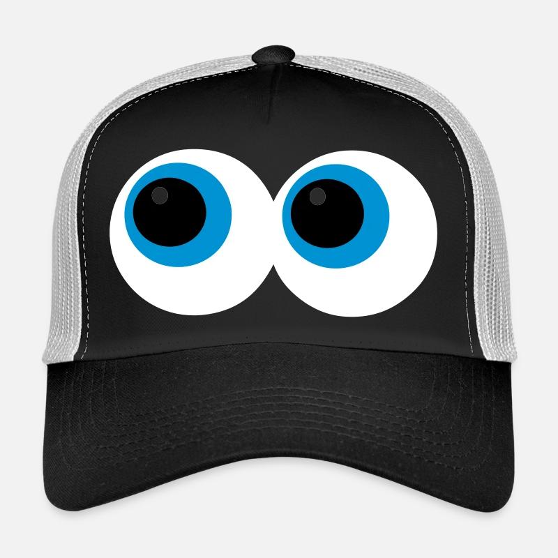 Yeux - Casquette trucker  - noir/gris pierre
