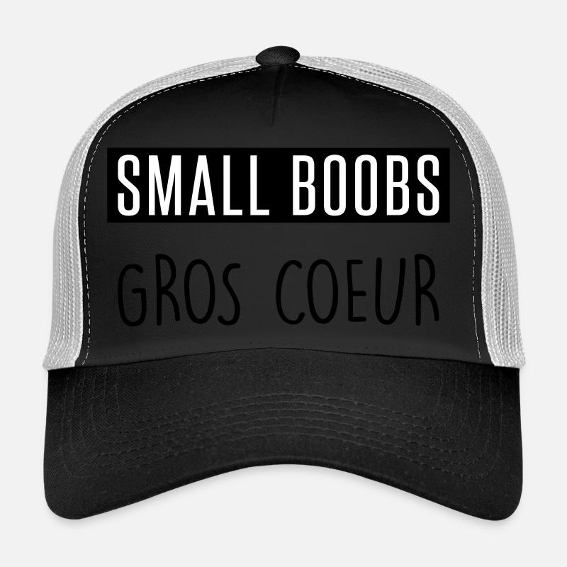 small boobs gros coeur Casquette trucker 