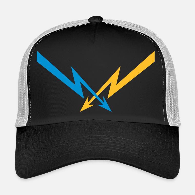 2 flashes motif courant électrique starkstro Casquette trucker 