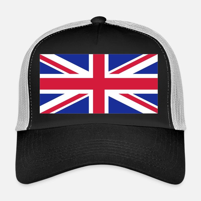 union jack - Trucker Cap - Schwarz/Steingrau