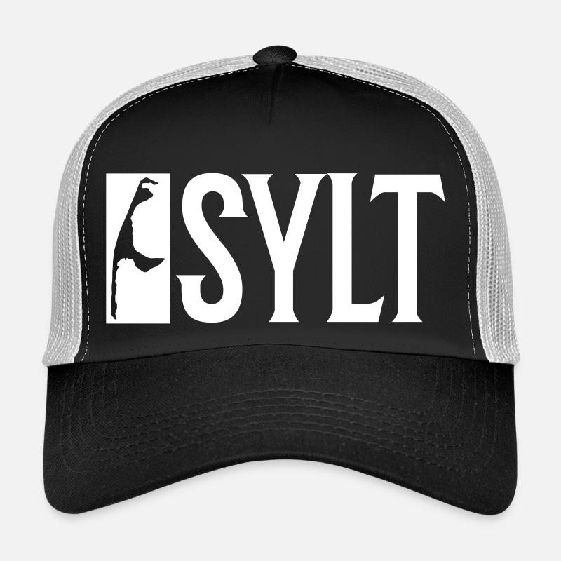 Sylt Insel - Trucker Cap - Schwarz/Steingrau