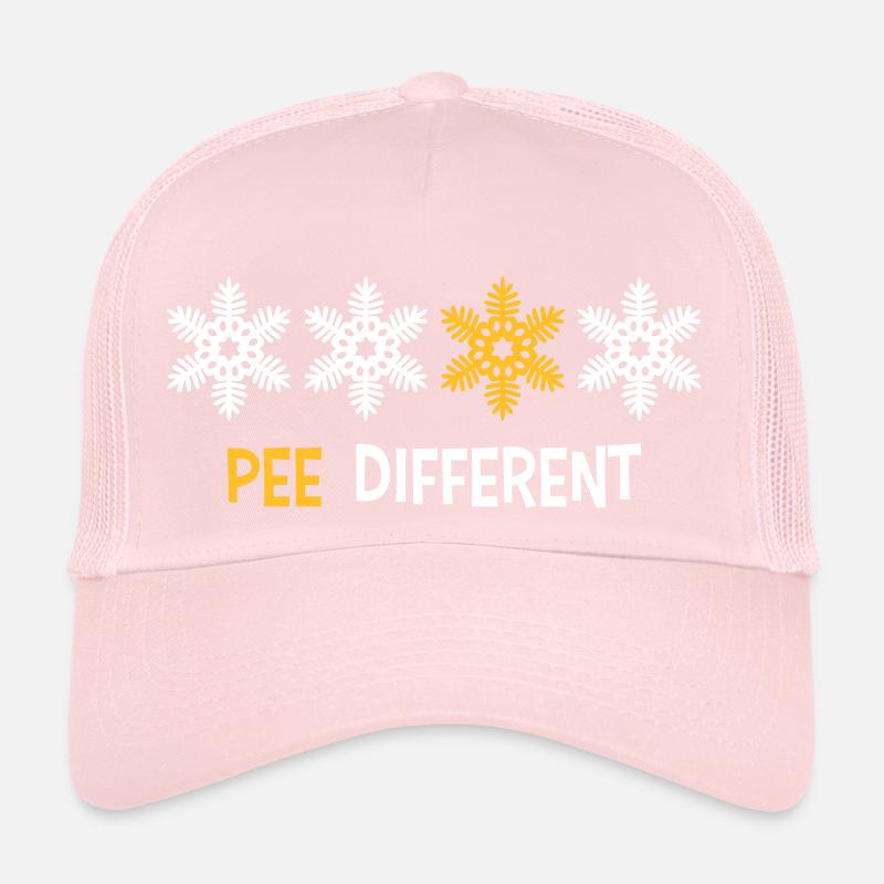 Pipi différent jaune Casquette trucker 