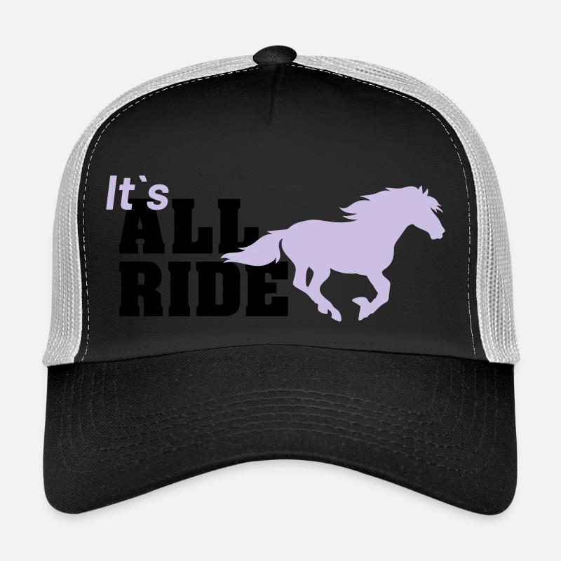 all ride - Trucker Cap - Schwarz/Steingrau