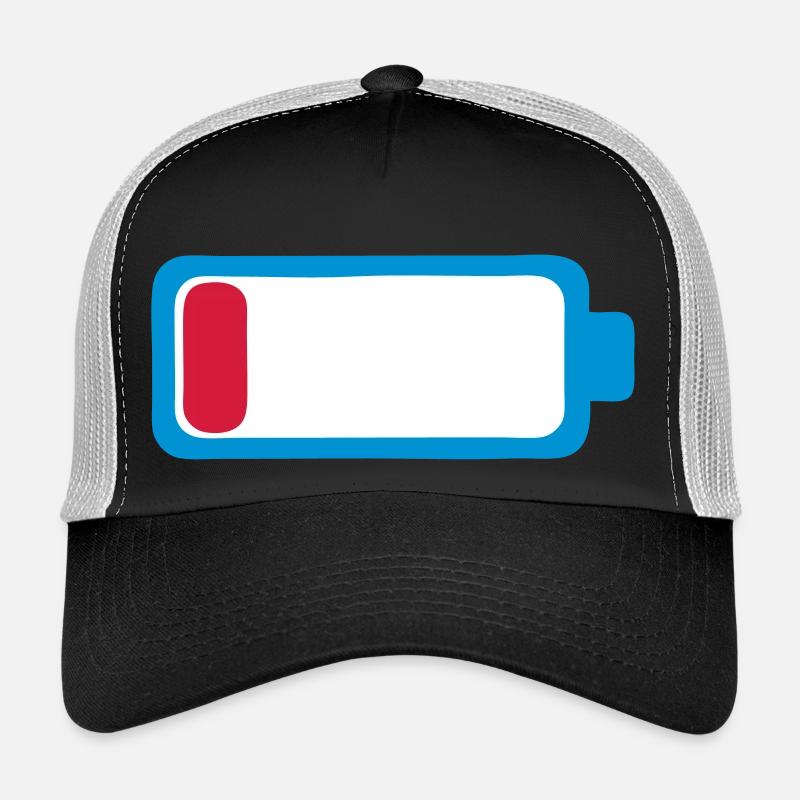 batterie decharge vide faible icone 1701 Casquette trucker 