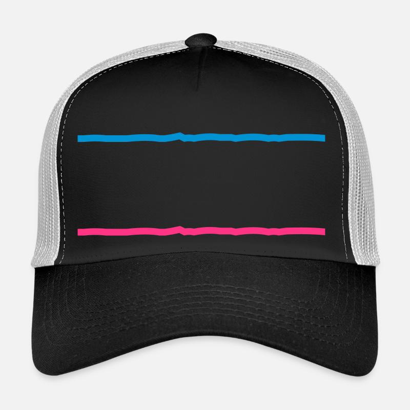 deux lignes Casquette trucker 