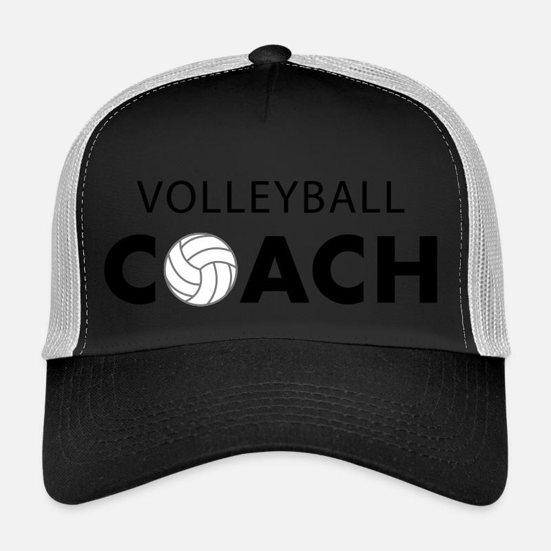 Volleyball Coach - Trucker Cap - Schwarz/Steingrau