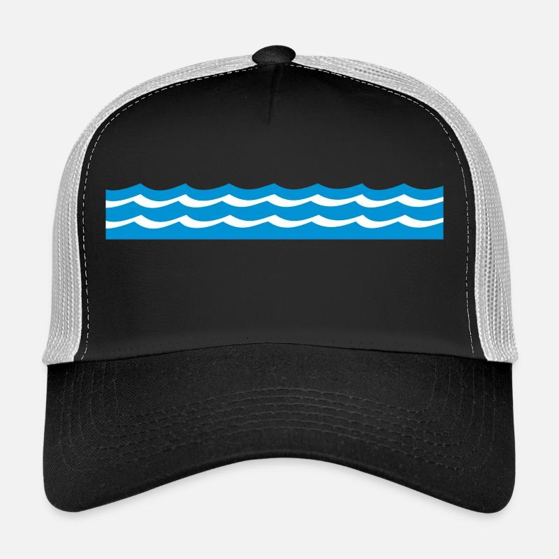 les vagues de l'océan Casquette trucker 