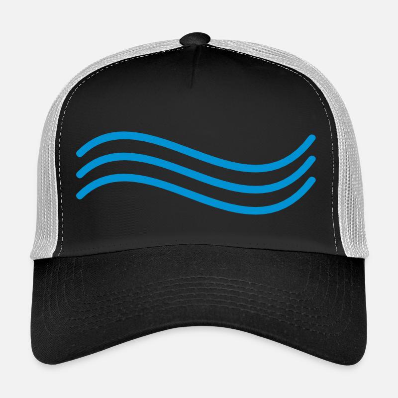 Welle - Trucker Cap - Schwarz/Steingrau