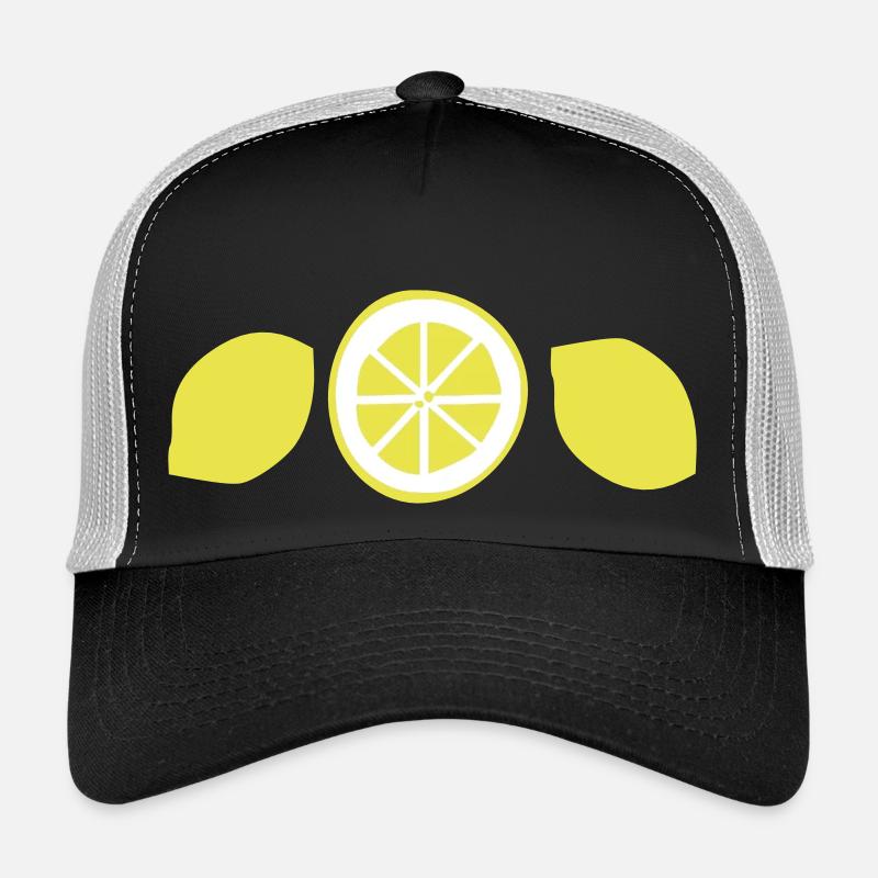 Lemon fruits vector Trucker Cap