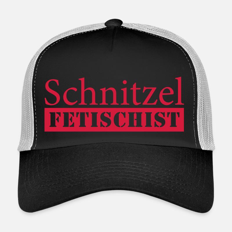 Schnitzel Fetischist - Trucker Cap - Schwarz/Steingrau