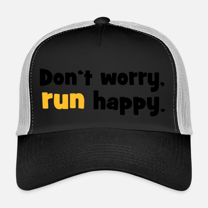 laufen - Trucker Cap - Schwarz/Steingrau