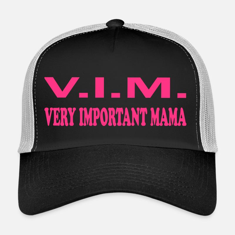 Very important mama - Trucker Cap - black/stone grey