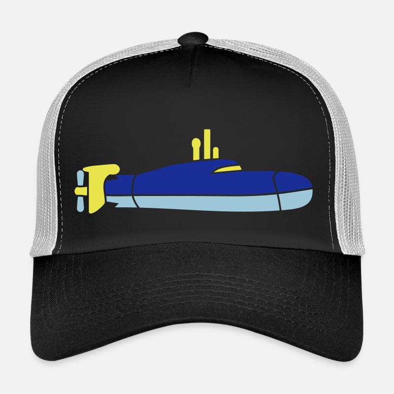 Submarine Submarine Dive Dive Submarine Captain Trucker Cap