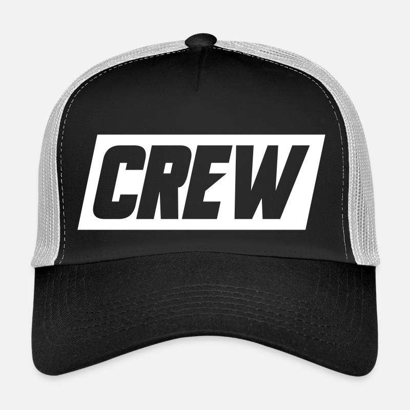 Crew - Trucker Cap - Schwarz/Steingrau