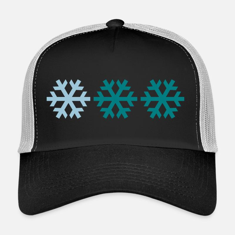 Three snowflakes - Trucker Cap - black/stone grey