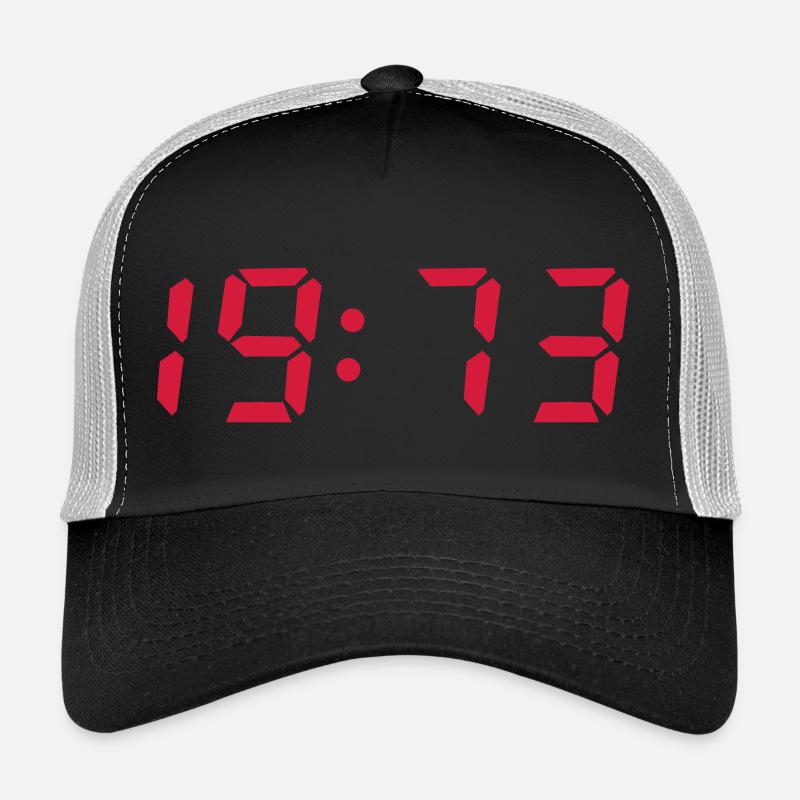 1973 - Trucker Cap - Schwarz/Steingrau