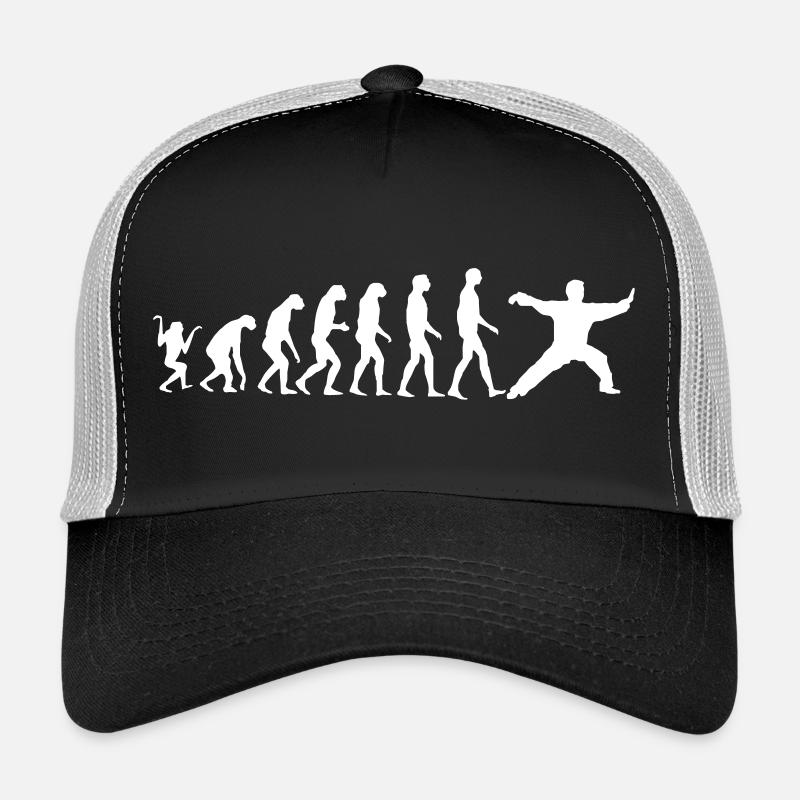 Taijiquan style Chen Evolution - Casquette trucker  - noir/gris pierre