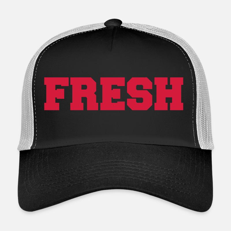 fresh - Trucker Cap - Schwarz/Steingrau