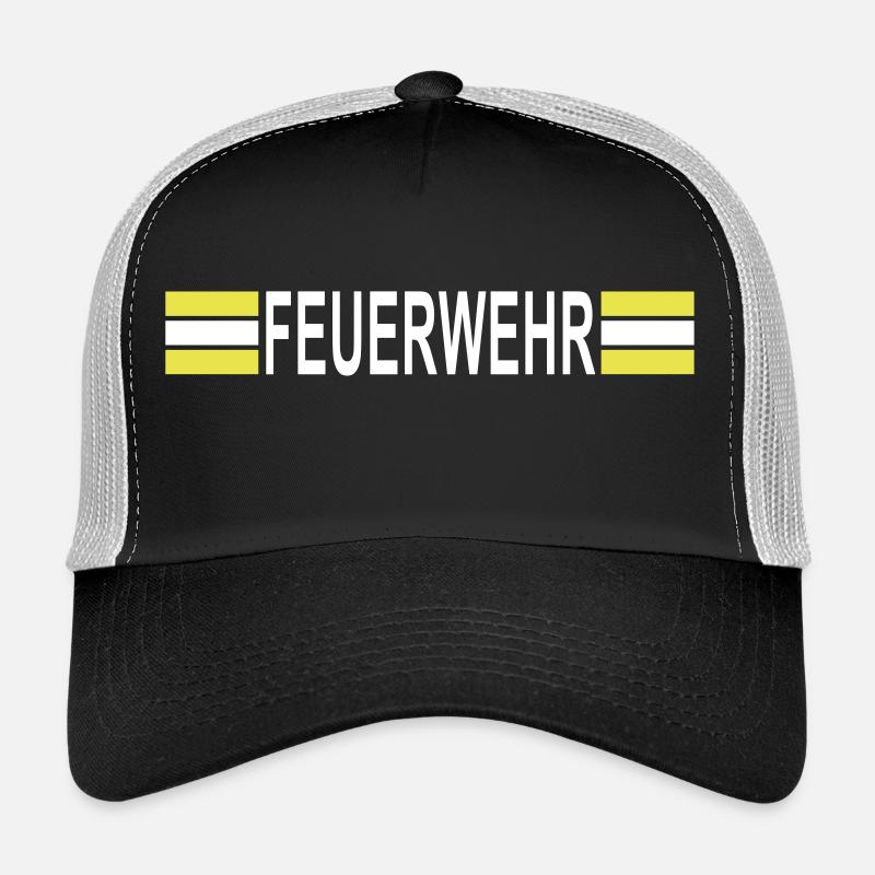 Fire Department logo with hard-symmetric Trucker Cap