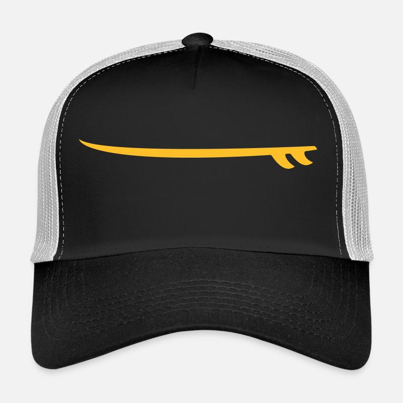 Surfboard - Trucker Cap - Schwarz/Steingrau