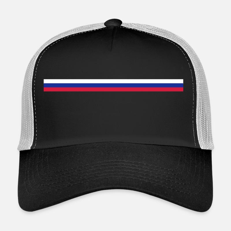 russland-small - Trucker Cap - Schwarz/Steingrau