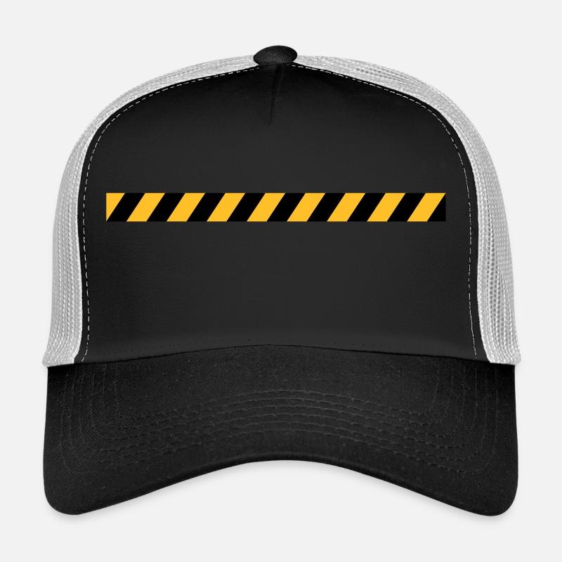Conception de ligne de bande de police Casquette trucker 