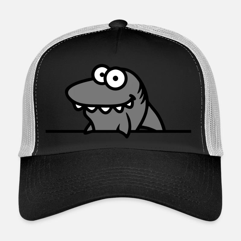 hai funny shield frame wall show comic cartoo Trucker Cap