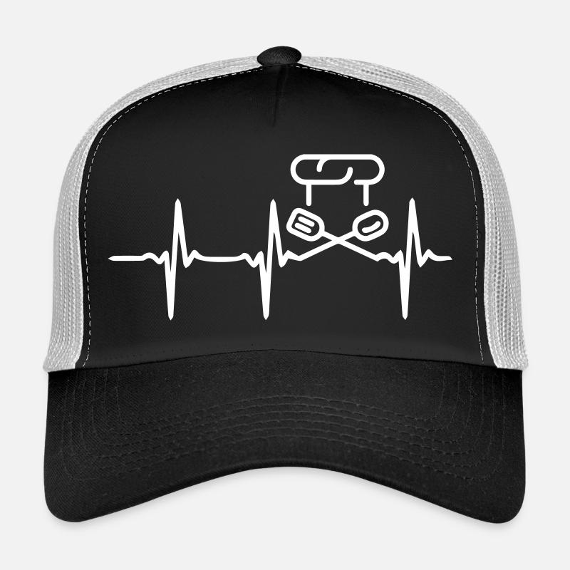 Heart Beat Cook - Trucker Cap - Schwarz/Steingrau