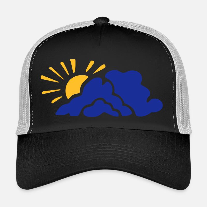 soleil - nuages Casquette trucker 