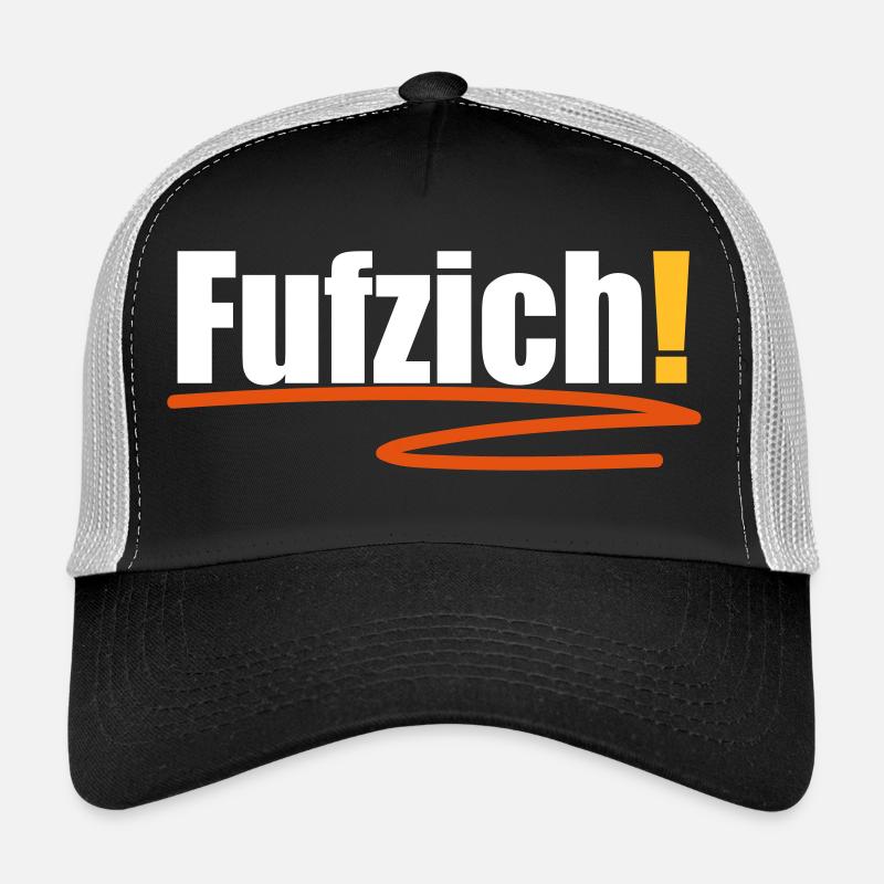 fufzisch 50 Jahre Geburtstag - Trucker Cap - Schwarz/Steingrau