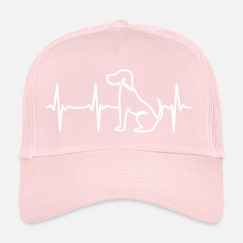 Heart Beat Dog Trucker Cap