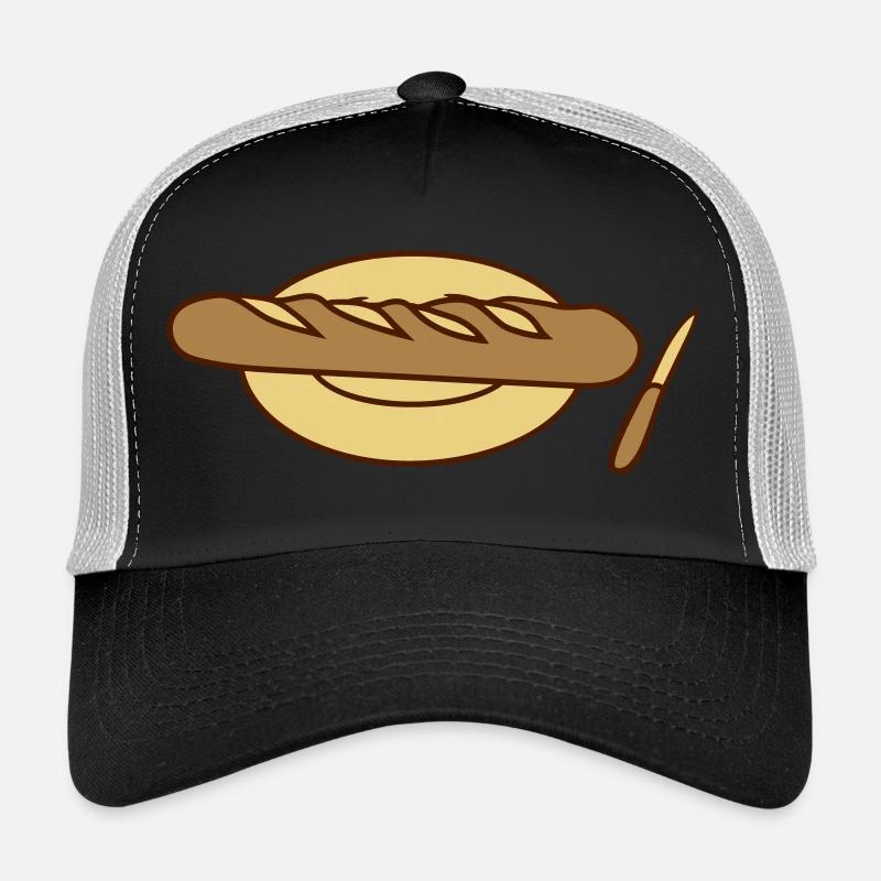 fruehstueck abendessen brotzeit teller messer mahl Trucker Cap